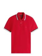 Cuff Interest Slim Fit Polo Tommy Hilfiger Red