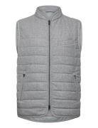 Light Padded Zip Through Vest Lindbergh Black Grey