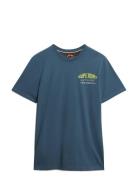 Mountain Relaxed Tee Superdry Blue