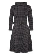 Kim Houndstooth Dress Jumperfabriken Grey