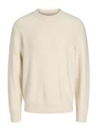 Jjspence Knit Crew Neck Jack & J S Cream