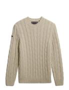 Jacob Cable Jumper Superdry Cream