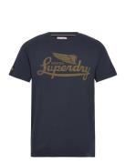Heritage Brand Relaxed Tee Superdry Navy