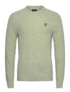 Ribbed Cable Knit Jumper Lyle & Scott Green
