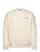 Script Brushback Crew Neck Sweatshirt Lyle & Scott Cream