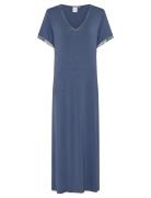 Jacqueline Shortsleeved Long Dress CCDK Copenhagen Blue