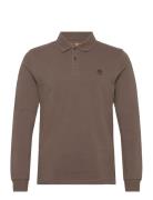 Ls Millers River Pique Polo Timberland Brown