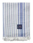 Striped Organic Cotton Throw Lexington Home Blue
