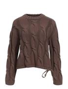 Objbay L/S Lo Knit Pullover E Pa 25 Object Brown