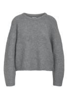 Nmdolly L/S O-Neck Knit Fwd Noos NOISY MAY Grey