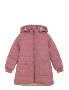 Quilted Long Jacket Minymo Pink