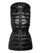 Belted Lightweight Puffer Vest Calvin Klein Black