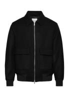 Wool Look Zip-Through Jacketwool Look Zip-Through Jacket Lindbergh Bla...