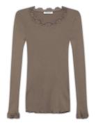 Silk T-Shirt W/ Lace Rosemunde Brown