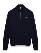 Superfine Lambswool Half Zip GANT Navy