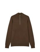 Urban Chase Half Zip Knit Mads Nørgaard Brown