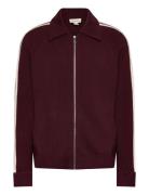 Ls Racing Stripe Fz Sweater 9Gg Calvin Klein Jeans Burgundy