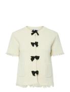 Yaslaura Ss Knit Cardigan - D2D YAS Cream