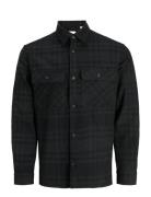 Jprrayle Melange Check L/S Overshirt Sn Jack & J S Black