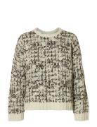 Slflindsay Ls Knit O-Neck Selected Beige