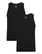 Claudio 2-Pack Tanktop Cotton Claudio Black