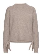 Tina Cable Tie Jumper French Connection Beige