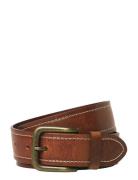 Jaccreta Leather Belt Styd Aw24 Jack & J S Brown