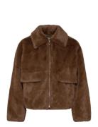 Dante6-Entity Faux Fur Bomber Jacket Dante6 Brown