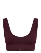 Seamless Deep V Bra Drop Of Mindfulness Burgundy