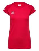 Hmlcore Volley Stretch Tee Wo Hummel Red