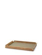 Teak Tray Square Airy LIND DNA Green