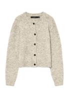 Vmnovah Ls O-Neck Button Cardi Ga Noos Vero Moda Beige