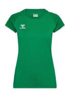 Hmlcore Volley Stretch Tee Wo Hummel Green