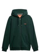 Essential Logo Zip Hoodie Hb Superdry Green