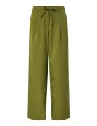Pcfalka Mw Pinstriped Tie Pants Pieces Green