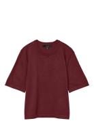 Vmsilje 2/4 O-Nck Over Pull Ga Noos Vero Moda Burgundy