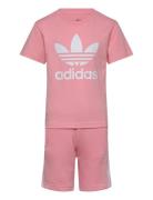 Short Tee Set Adidas Originals Pink