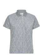 Terry Touch Ss Polo Shirt Daily Sports Grey
