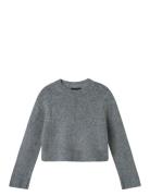 Nlfkleave Ls Short Knit Noos LMTD Grey