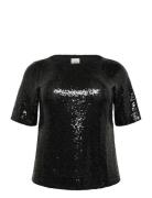 Kcmirana Sequin Blouse Kaffe Curve Black