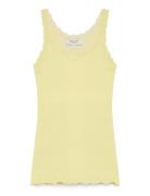 Rwbabette Silk Sl Deep Back Lace To Rosemunde Yellow