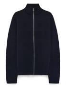 Wool Klemens Zip Knit Fav Mads Nørgaard Navy