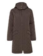 Crarwen Jacket W. Hood Cream Brown