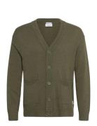 Lambswool Button Cardigan Lindbergh Khaki