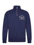 Printed Graphic Half Zip GANT Navy