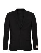 Ls Italian Wool Blend Slim Blaze Calvin Klein Black