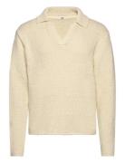 Boucle Knit Rugby Poloecru NEUW Cream