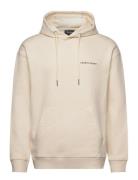 Script Brushback Pullover Hoodie Lyle & Scott Cream