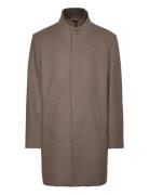 Detachable Collar Wool Coat Lindbergh Black Brown