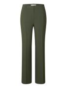 Slfrita Mw Wide Pant Mel Noos Selected Khaki
